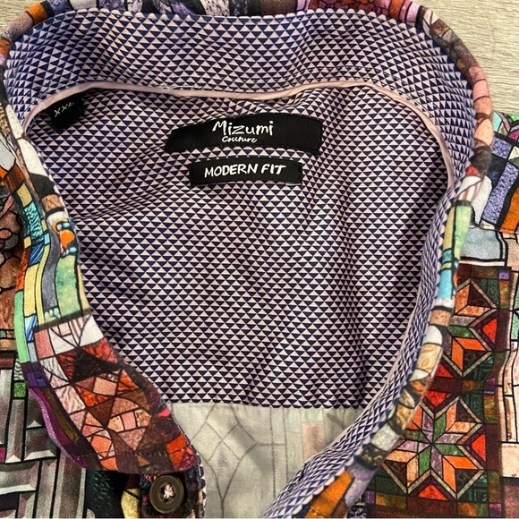 Mizumi Couture Modern Fit Cotton Button Up Size XXL - Picture 2 of 4